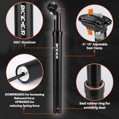 Bicycgear SUSPENSION SEATPOST-001 Suspension Seatpost 27.2 30.4 30.9 31.6 Bike Seat Posts thumb #5