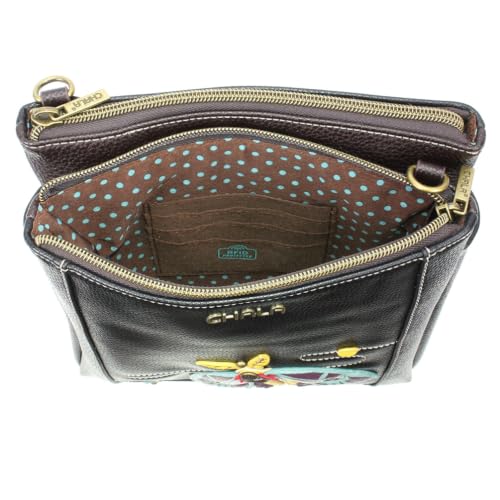 Image of CHALA Merry Messenger RFID Protected Women Faux Leather Shoulder Purse with Adjustable Crossbody Strap