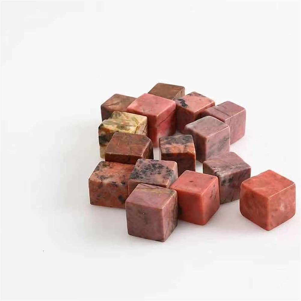 Rhodonite rose cube pour harmoniser l'espace de méditation zen 10pc