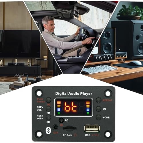 Módulo Receptor de Audio MP3 para Coche - Inalámbrico Receptor de Audio MP3,Componentes Electrónicos Estables Sin Pérdidas para Principiantes Y Expertos - imagen 4