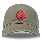 Ripple Junction Naruto Shippuden Adult Unisex Symbol Dad Hat OS Olive