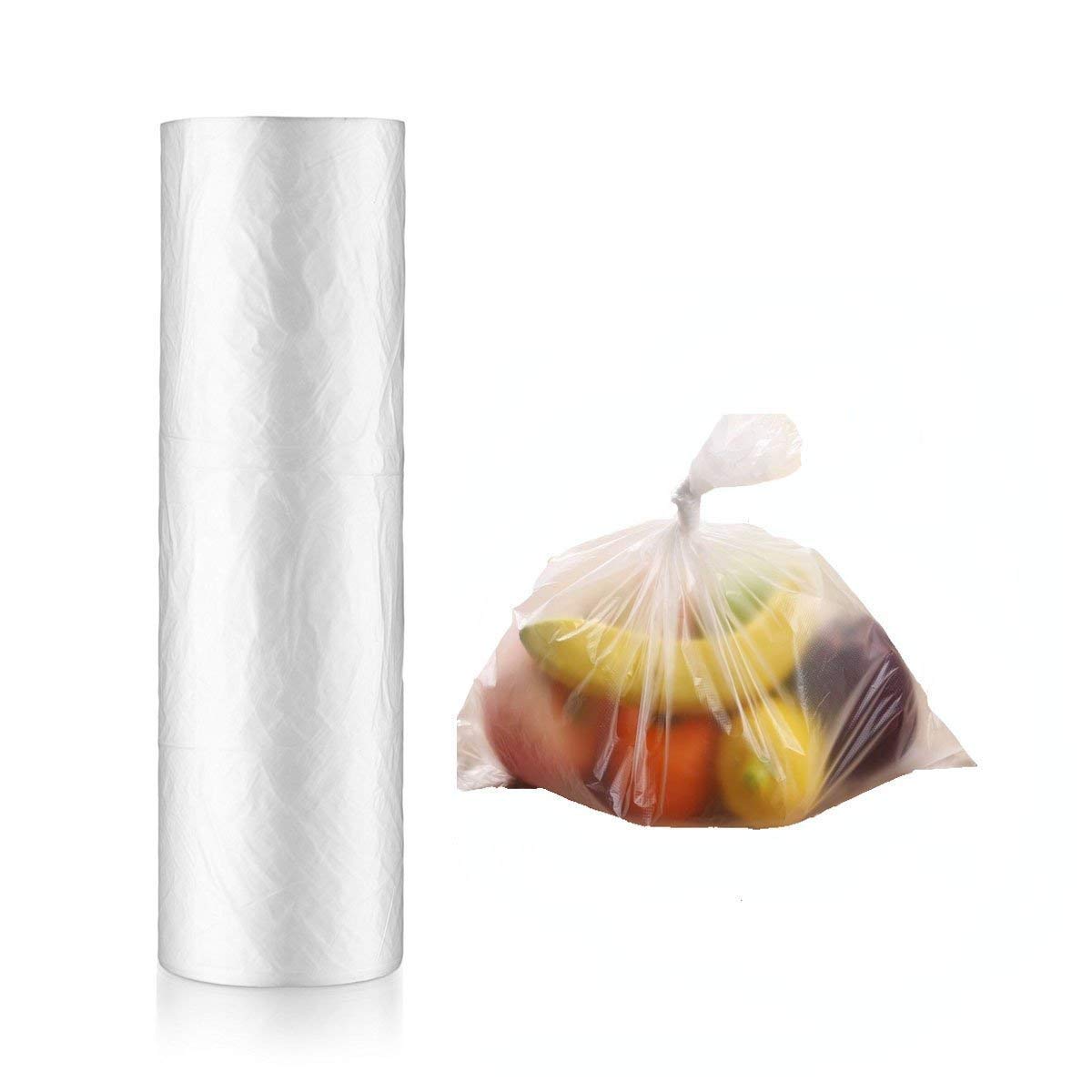 RBHK - Bolsas de plástico para productos en un rollo transparente, para almacenamiento en el hogar, bolsas de basura, 350 bolsas