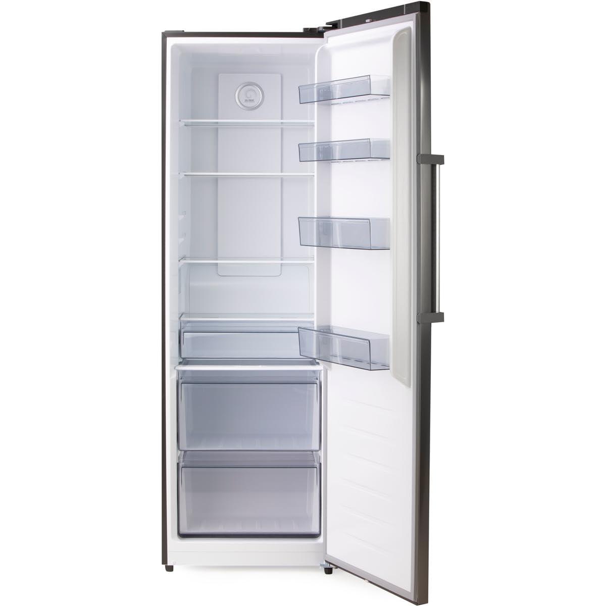 Domo DO991K Standkühlschrank, 359 L, 60cm breit, XL Fresh Zone, INOX-Look
