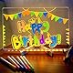 YOUYIKE LED Note Board with Colors, Nachrichtentafel mit LED-Leuchten, beleuchtete Acryl-Tafel mit Ständer und 7 Farbstiften, Weihnachten, Geburtstag, Muttertag, DIY-Geschenk (300 x 200 x 3 mm)