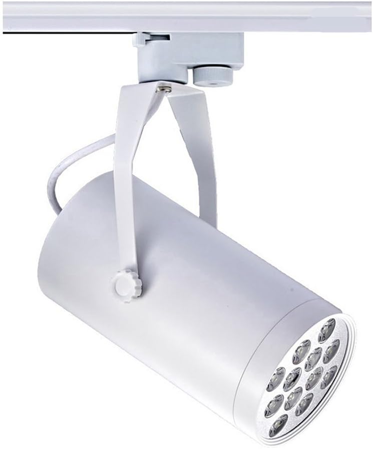 50PCS Warranty 3 Years Epistar Chip Dimmable LED Track Light Bulb 12W COB Ceiling Spotlight Rail (Non-dimmable White Housing 6000K)