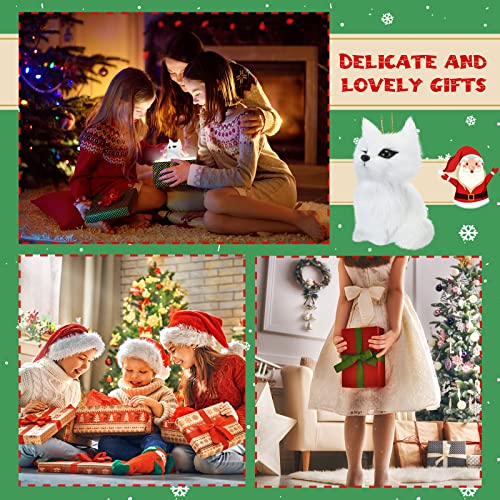 Aoriher HS-AORIHER-35689 20 Pcs Christmas Faux Fur Animal Ornaments Set Plush Woodland Ornaments Rustic Fall Animals Decorations Woodland Animals Decorative Hanging Ornaments thumb #5