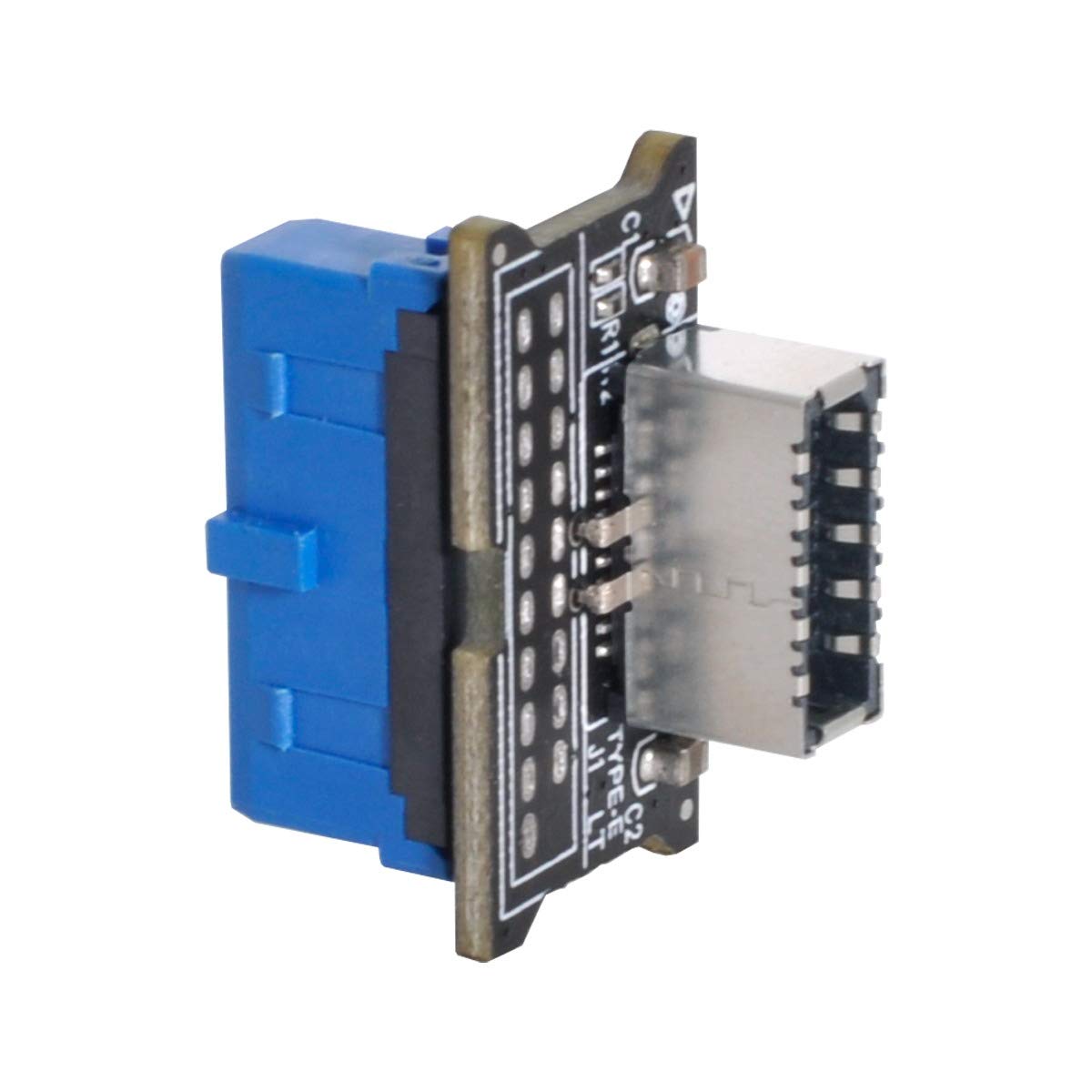 Prolunga USB 3.1 C Da Pannello – Maschio A Femmina, 5 Pollici, Montaggio A Pannello.
