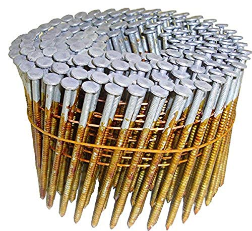 Metabo HPT 12712HPT Full Round Head Hot Dipped Galvanized Wire Coil Framing Nails 2-1/2