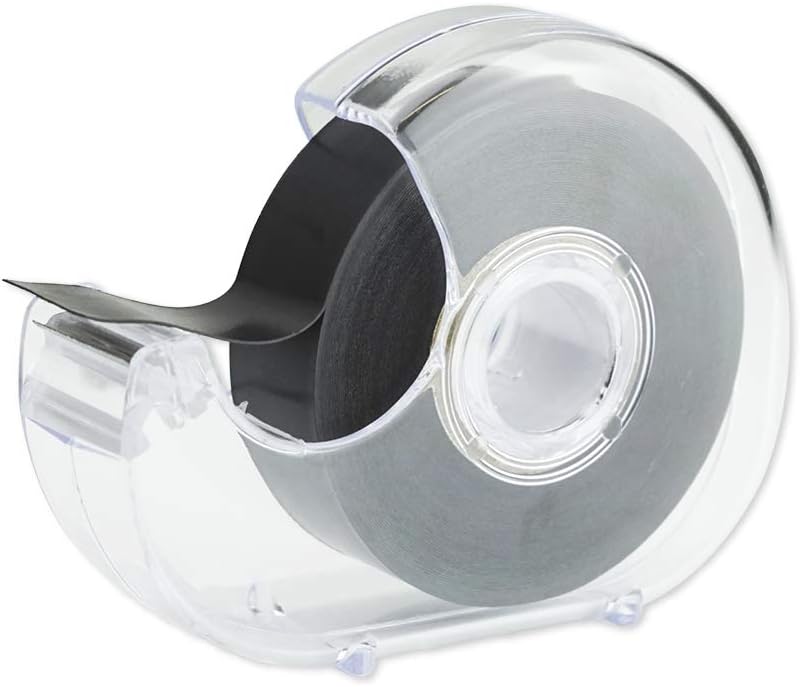 Timetex magnetic strips adhesive tape dispenser&nbsp;&ndash;&nbsp;self-adhesive magnetic tape in dispensers&nbsp;&ndash;&nbsp;19 mm x 8m&nbsp;&ndash;&nbsp;magnetic tape&nbsp;&ndash;&nbsp;93287&nbsp;&ndash;&nbsp;magnetic pieces