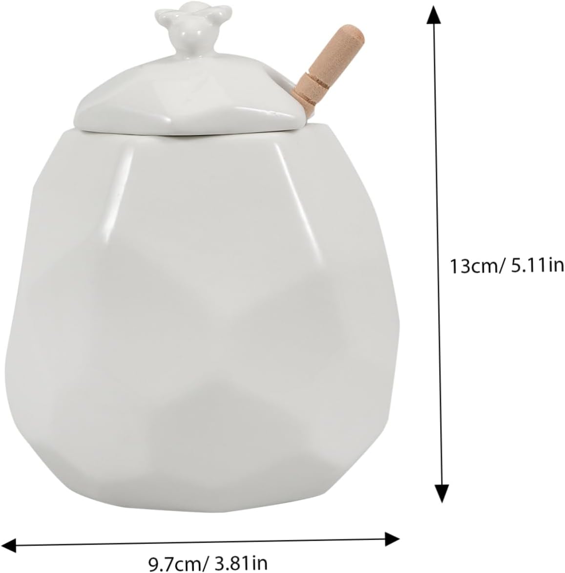 Honey Storage Jar Ceramic Honey Dispenser Jam Bottle for Restaurant Use