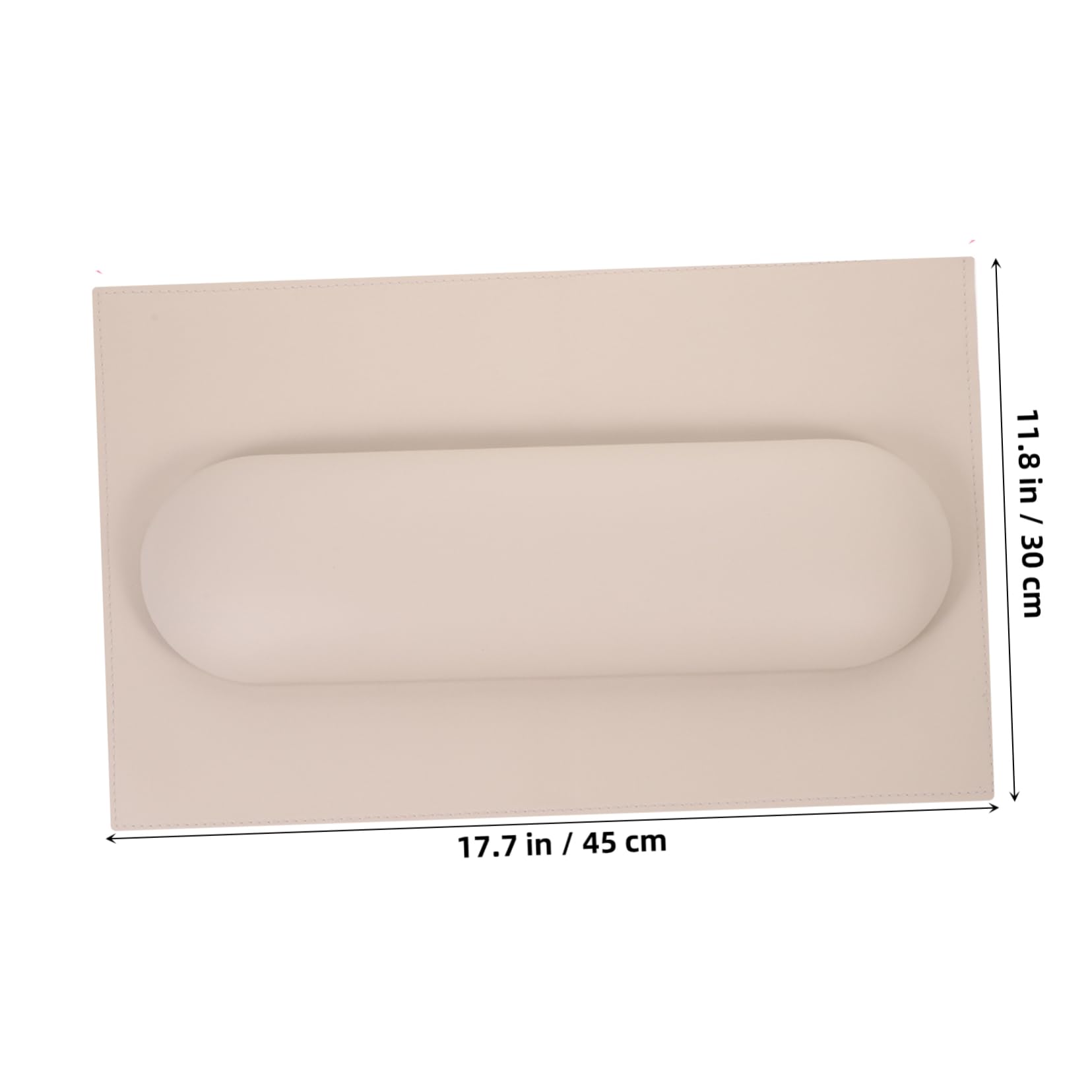 Cuscino Poggiamano per Manicure con Tappetino da Tavolo Khaki | Set 1 Pezzo in Pu e Spugna, Supporto Confortevole per Uso Professionale e Domestico, Facile da Pulire