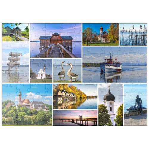 Collage Ammersee Nº 2 - Baviera, Alemania - Premium 100 Piezas Puzzles - Colección Especial MyPuzzle de Starnberger Spiele Cover