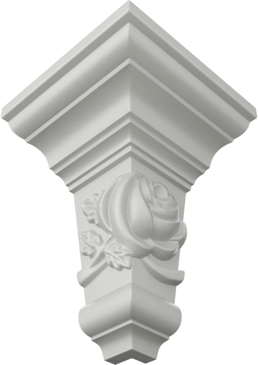 Ekena Millwork MOC02X05RO-CASE-4 Outside Corner for Moulding MLD05X02X06RO (4-Pack), 3 3/4"P x 5 1/2"H, Primed, 4 Pack