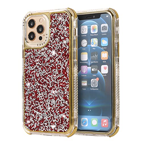 Coque Strass Scintillant iPhone XS Max Rouge : L'Accessoire Tendance de vos Soirées