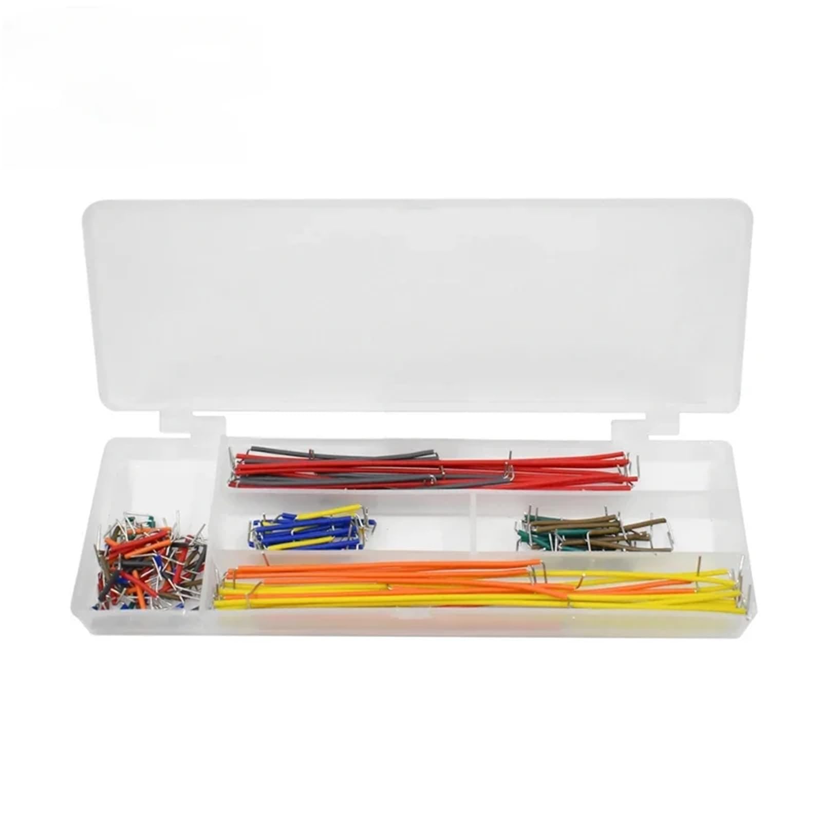 140/350/560/840 Pezzi Fai da Te elettronico breadboard Circuito Stampato Jump Wire a Forma di U Senza Saldatura prototipo PCB breadboard Kit Cavo Jumper(840pcs)