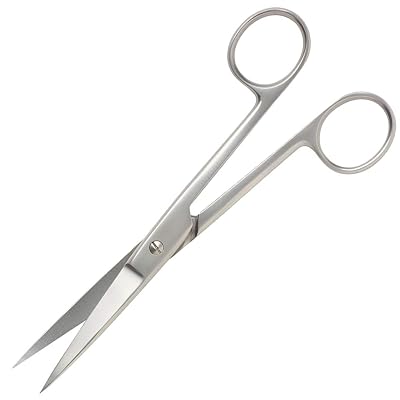 AANIJ® Dressing Surgical Scissor Sharp/Pointed 6 Inch Straight Stainless Steel matt Finish Pack of (1)