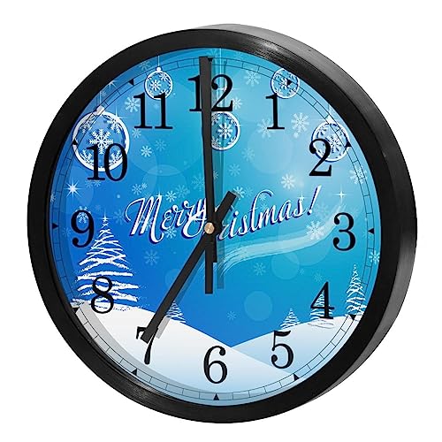 Horloge murale silencieuse pour un sommeil paisible sans tic-tac de Noël - 2