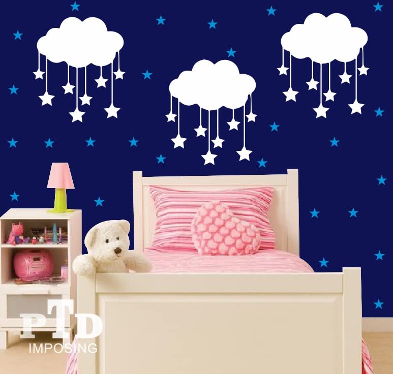 PTD Imposing | Clouds Kids Wall Design Painting Stencils for Wall and Home Decor, Re-useable and Washable (Pack of 1) (24 x 21 inch) (B0BB7R9T9X) Amazon Price History, Amazon Price Tracker