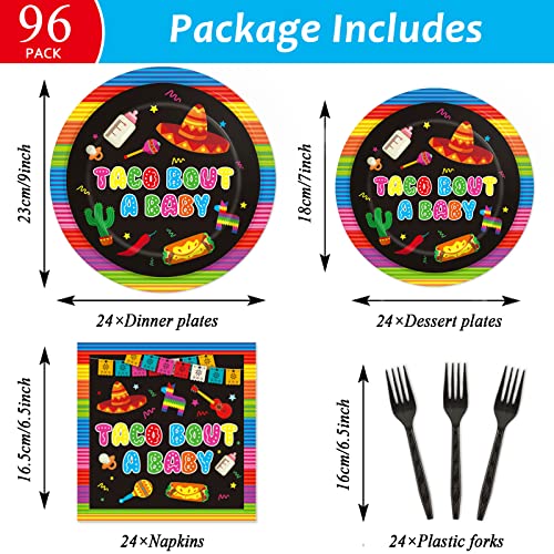 Taco Bout A Baby Plates And Napkins Mexico Fiesta Baby Shower Tableware Mexico Taco Llama Cactus Avocado Plates For Baby Shower Birthday Party Mexican Taco Themed Decor Party Supplies 24Guests #TOP1