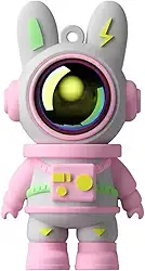 Pen drive USB Space Outerspace Astronaut Bunny Coelho, 64 GB, design de chaveiro portátil. Marca THE SMART WORKER (rosa)