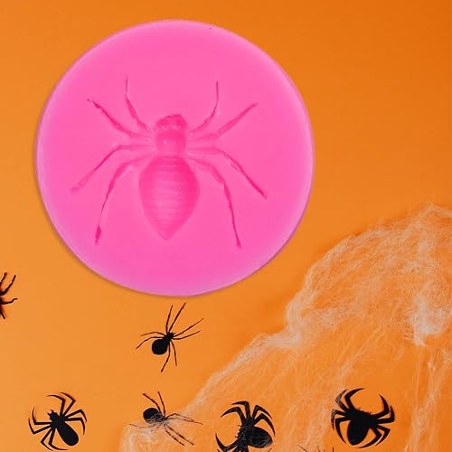 Miniatura 6 de Molde de silicona en forma de araña para fondant, moldes de caramelo para fiesta de cumpleaños, herramientas de decoración de tartas, cocina y