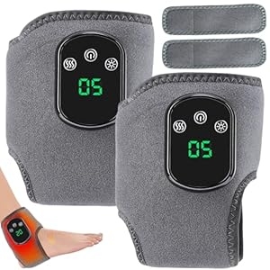 2 Stück Fußmassagegerät, 3-In-1 Fussmassagegerät, Foot Massager, Massagegerät Füße Fußmassage, FussmassagegeräT Elektrisch mit 3 Modi und 5 Wärmeeinstellungen, für Knöchel, Ferse, Sohle, Fußgewölbe