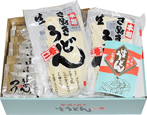 岡坂商店 本場讃岐うどん 「二番」 半生うどんセット18-27食分(300g×9袋)