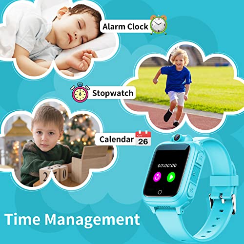 Efolen Smartwatch Kinder, Kinderuhr mit 14 Spiele & Kamera Für 3-10 Jahre, Blau - Image 6