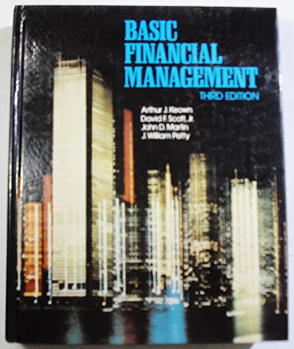 Basic financial management 0130606413 Book Cover