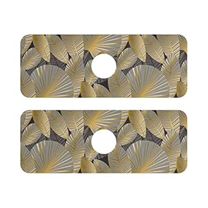 Absorbent Sink Mat Nonslip Splash Mat Cut To Fit Water Guard Elegant Gold Exotic Leaves Faucet Absorbent Mat For Bar &Amp; Rv 1 51ajd8llnpl. sl500 . ss300