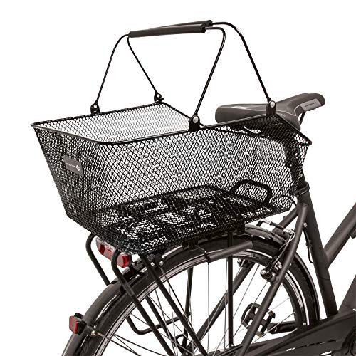 M-Wave Fahrradkorb, besonders Stabiler und hochwertiger Drahtkorb, ca. 45,5x29,5x21/13 cm (BxLxH)