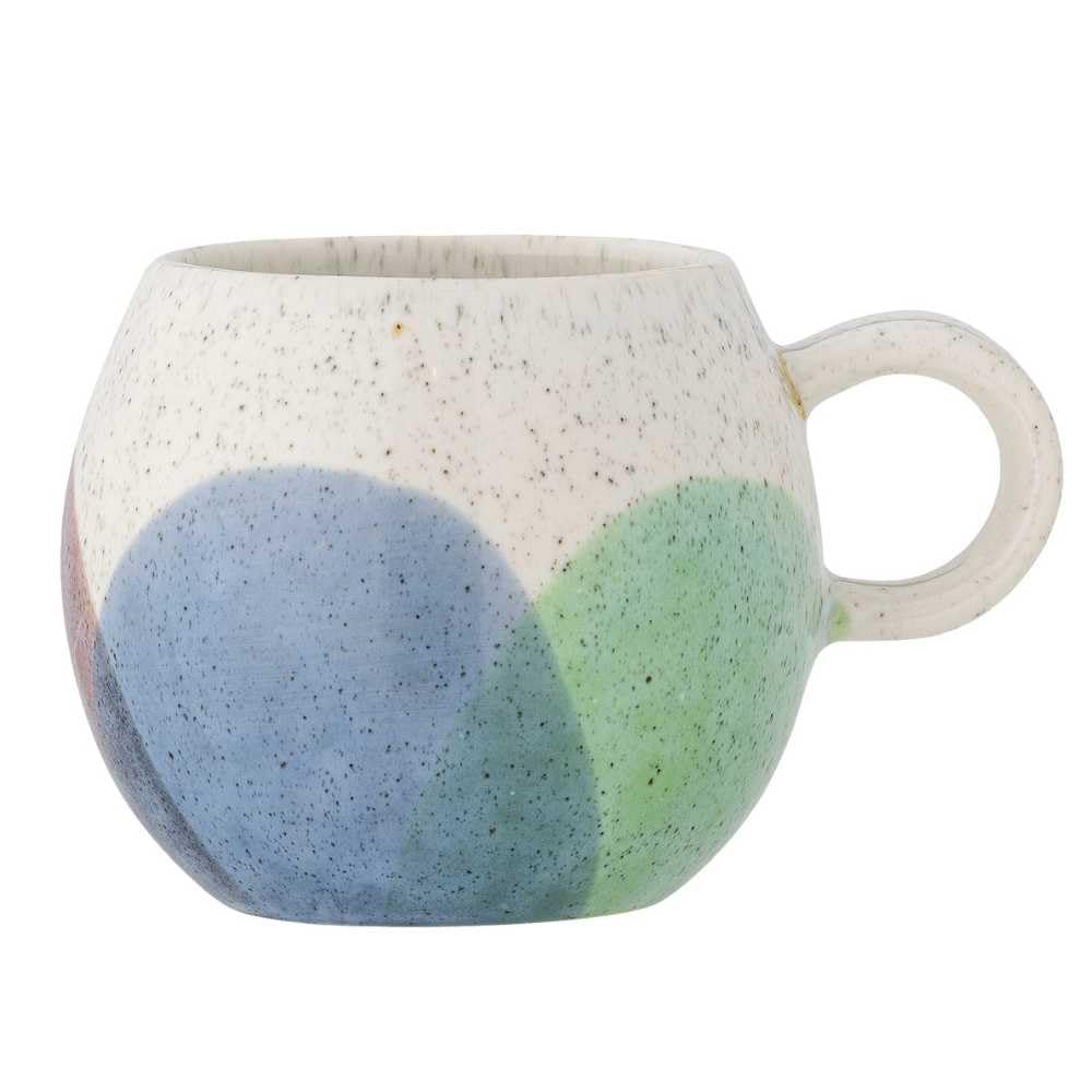 Bloomingville Paula Mug 275 ml, Stoneware, Diameter 9 cm, Height 8 cm, Perfect for Your Daily Coffee or Tea Enjoyment, Elegant Coffee Mug for Your Breakfast Table