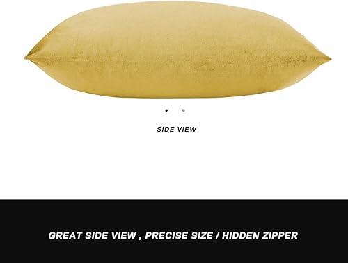 Vista 22 de GIGIZAZA - Juego de 2 fundas de almohada decorativas de 18 x 18 pulgadas, fundas de almohada cuadradas de terciopelo verde azulado pavo real