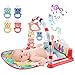 Tapis Musical et Piano pour Bébé, MOOKLIN ROAM Tapis d Eveil avec musical et lumières pour bébé, Pliable Musical Piano Jouer Tapis de Gymnastique avec Arches
