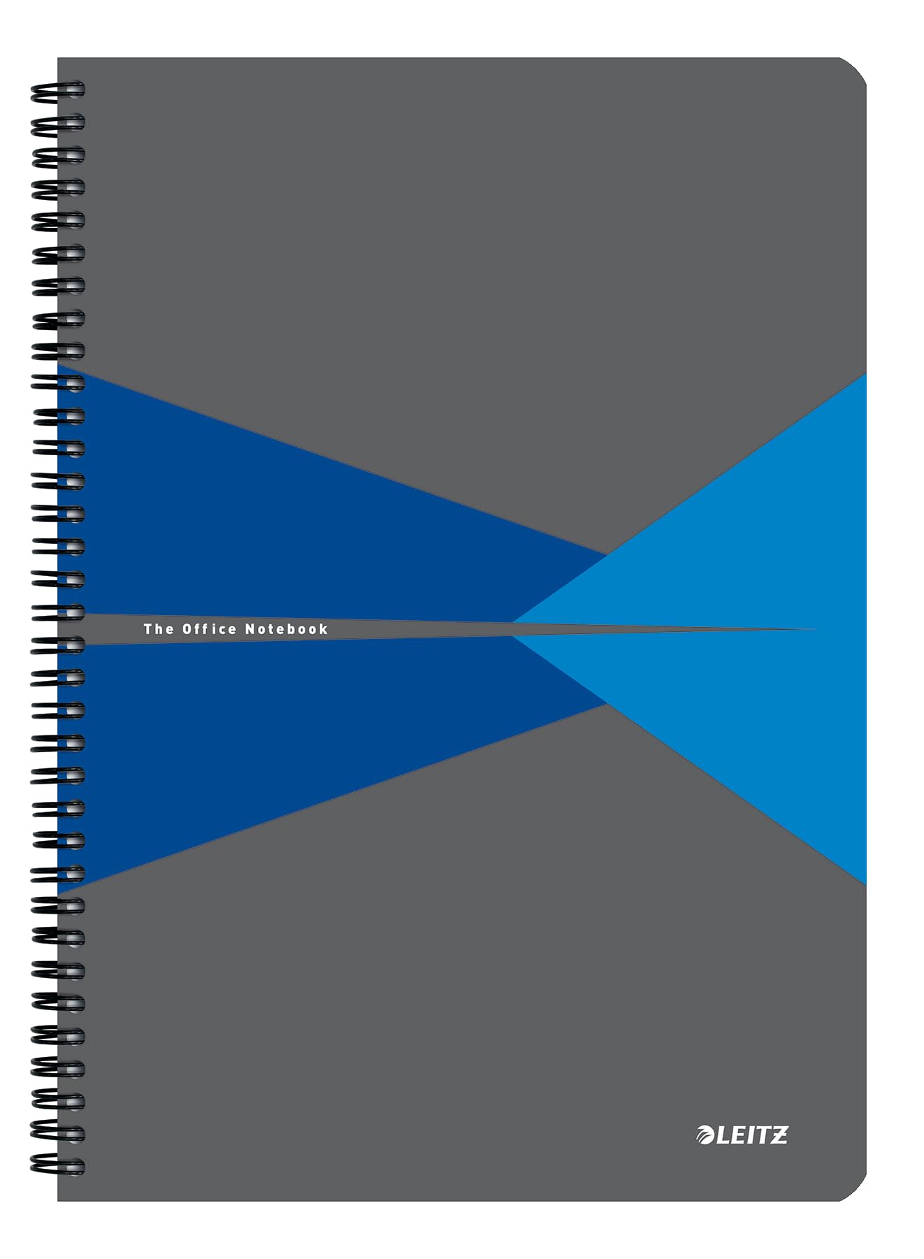 Leitz Office 44961035 A4 Lined Notebook with Spiral Bound PP Cover 360 Degree Opening 180 Pages / 90 Sheets FSC Certified Paper (80 g/m²) for Office and School Blue