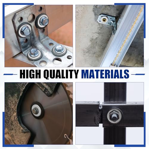 Yaocom 100 Pieces 1/4" x 2" Fender Washers Zinc Thickness 2 mm Fender Washers for Wood and Wet Environment by Yaocom - Image 4