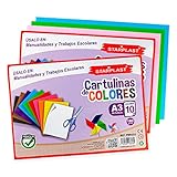 20 HOJAS 180gr/m2: Tiene 20 cartulinas de 42x29.7cm de alta calidad, resistentes en el tiempo ya que tienen un gramaje de 180gr/m².