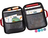 bunnyboo TipToi Tasche - Platz für bis zu 8 Bücher - TipToi Starterset mit Einsatz für Tiptoi Stift, TipToi Kabel und Batteriefach - Tasche für TipToi Stift - gehört in jedes Starterset TipToi (Rot)