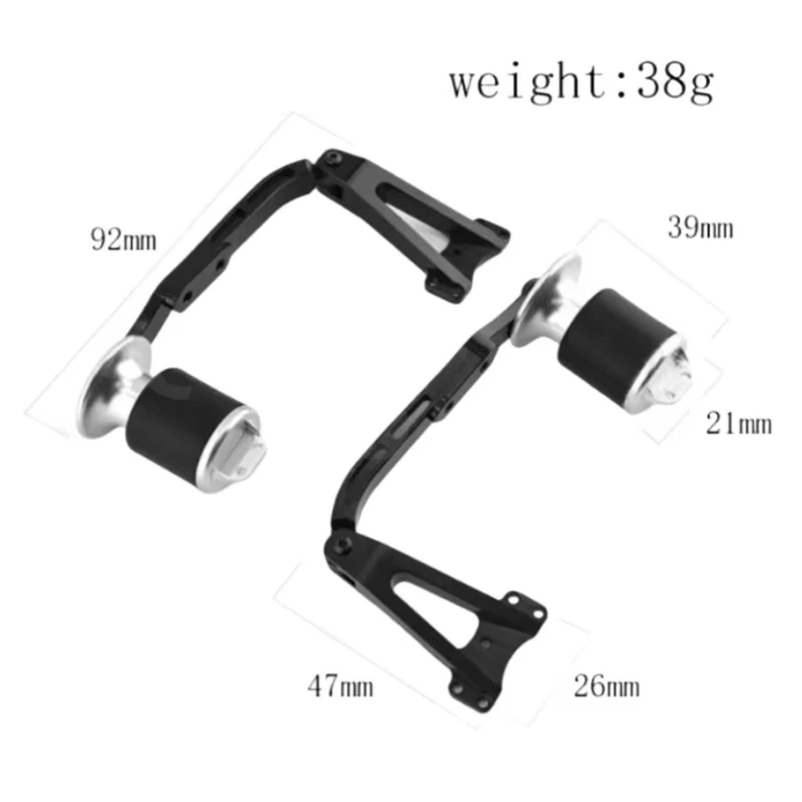 RC Car Accessories for Tamiya Trailers 1/14 2Pcs DIY Simulated Suspension Shock Absorber System Upgrade Parts Accessories RC Car