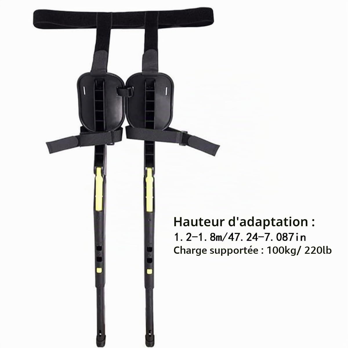Siège Exosquelette Portable, Rehausseur Portable Réglable en Hauteur À 3 Vitesses, Support De Machines Multifonctionnel, Max 100kg/220lb, Chaise Exosquelette Pliable pour L'extérieur, La Pêche