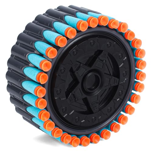 Image of Play Nation Premium Automatic Dart Gun for Kids,Dart Gun With Rotating Drum,40 Soft Foam Dart &Rechargeable Battery,60ft Shooting Range,Fun Target Shooting Battle Fight Game for 8+ Years,Birthday Gift