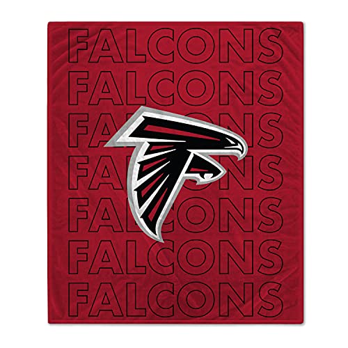 Image of Pegasus Sports Officially Licensed NFL Echo Team Wordmark Plush Throw Blanket, 60 inch x 70 inch
