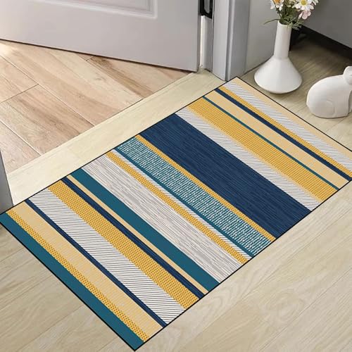 Alfombra de cocina 55x370 cm antideslizante lavable de microfibra larga 3