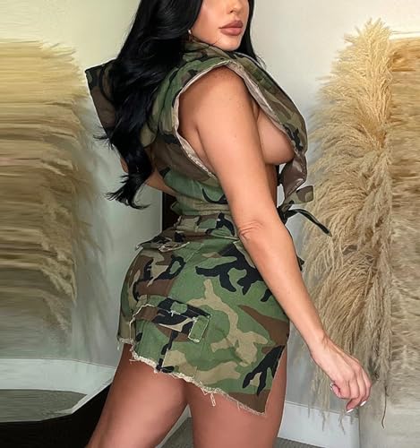 Womens Denim Cropped Puffer Vest Y2K Sleeveless Hooded Padded Puffy Coat Jean Bubble Vests3