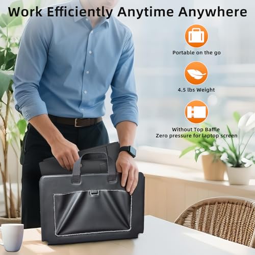 undefined ZUMWALT Laptop Screen Extender, 14" Triple Portable Monitor for Laptop, 1080P FHD Screen Extender Monitors for 13"-16.5", Monitor Extender for MacOS/Windows/Chrome (Built-in Speakers) の商品画像 7
