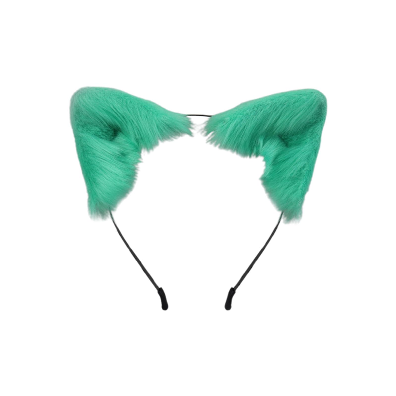 Generic Elegant Cat Ears Headband Cosplay Costume Accessory for Women, Girls, Carnival, Halloween, Party, Festive Masquerade, Green, One Size
