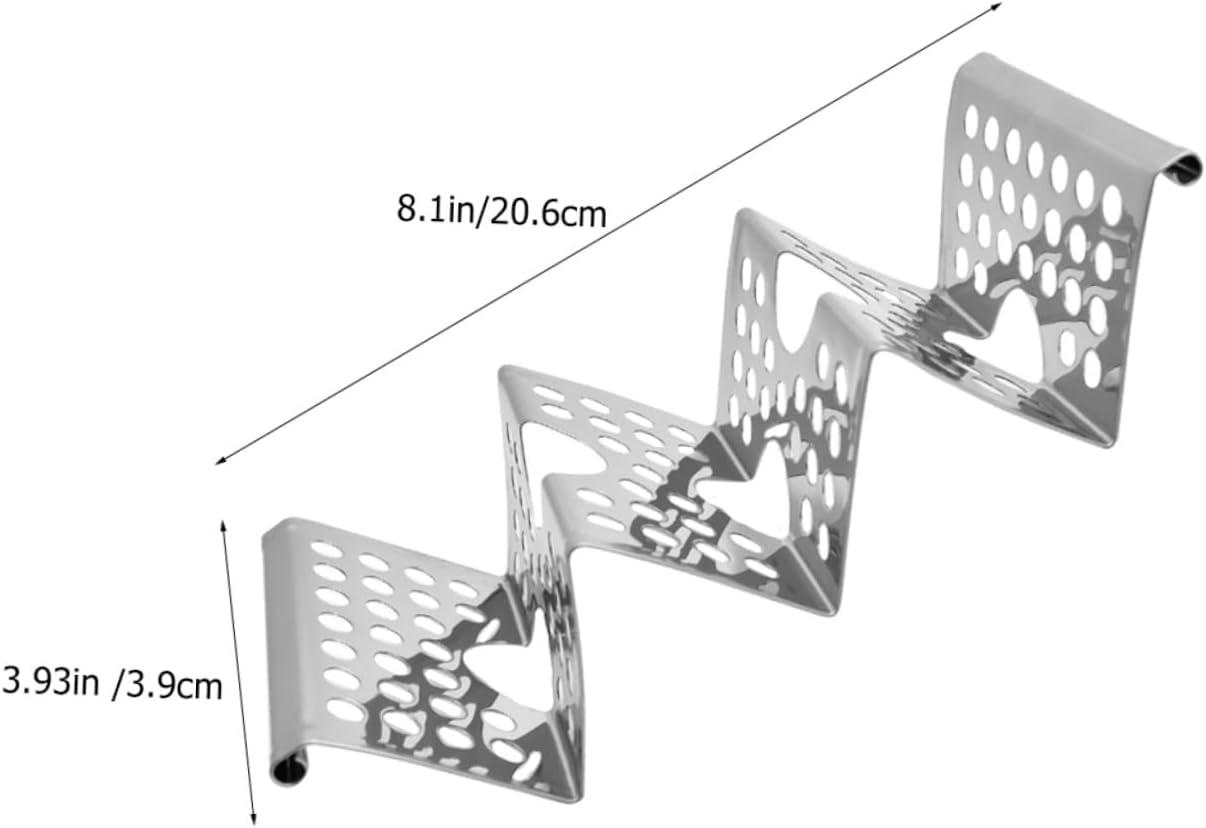 FUOYLOO Stainless Steel Taco Holder Rack Burrito Stand Vertical Taco Organizer for Easy Filling and Space-saving Storage