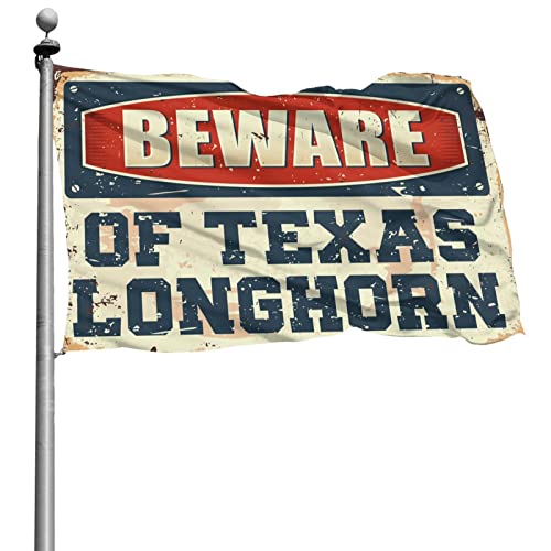 Drapeau de dortoir Beware of Texas 152 x 244 cm banniere geante pour chambre