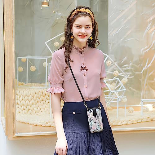 Image of Peacocktion Small Crossbody Cell Phone Purse for Women, Lightweight Mini Small Crossbody Bags for Women with Card Slots