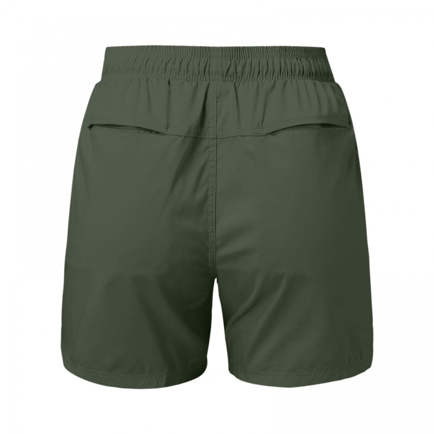 JOFOW Workout Water Outdoor Shorts Hiking Summer Athletic Shorts Golf Women Quick Dry Pants Women's Shorts Plus Size (Army Green, XXL)